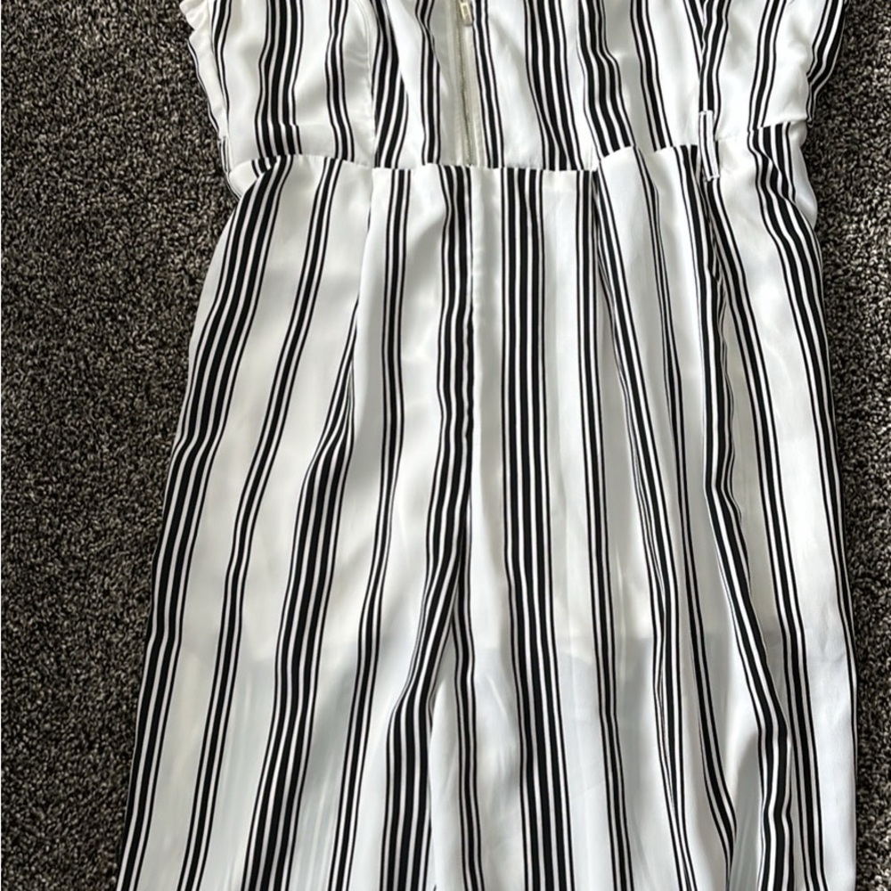 Guess Monochrome Striped Dress